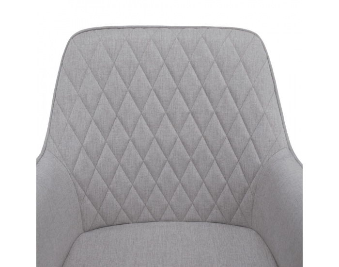 Jedálenské kreslo Oskor - svetlosivá / čierna