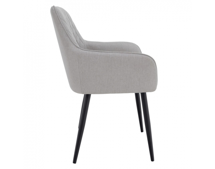 Jedálenské kreslo Oskor - svetlosivá / čierna