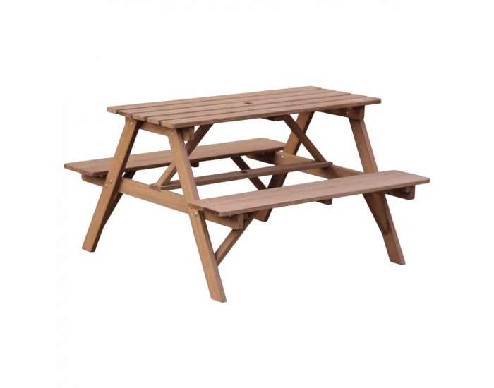 Drevený detský záhradný set Pady - hnedá / béžová