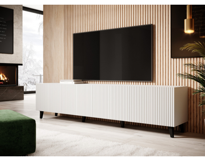 TV stolík Pafos 200 4D - biela