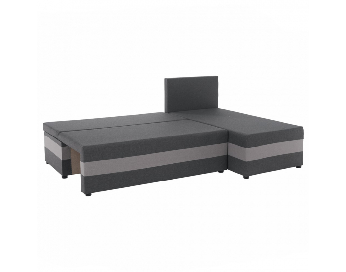 Rohová sedačka s rozkladom Pagi Roh Uni L/P - sivá / svetlosivá