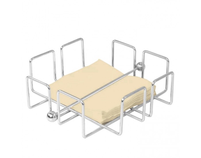 Stojan na servítky Palino - strieborná