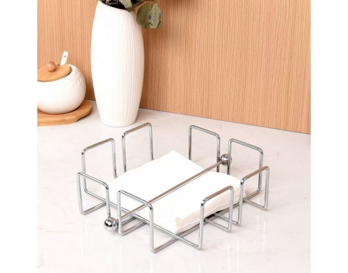 Stojan na servítky Palino - strieborná