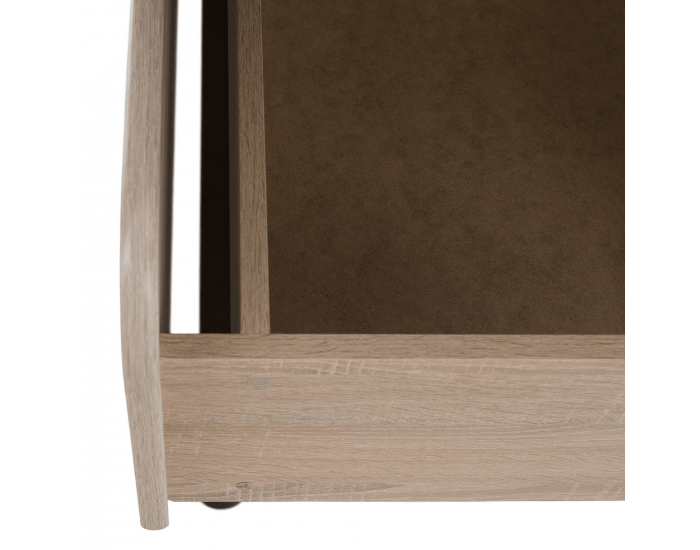 Jednolôžková posteľ (váľanda) s úložným priestorom Pamir - dub sonoma / sivá