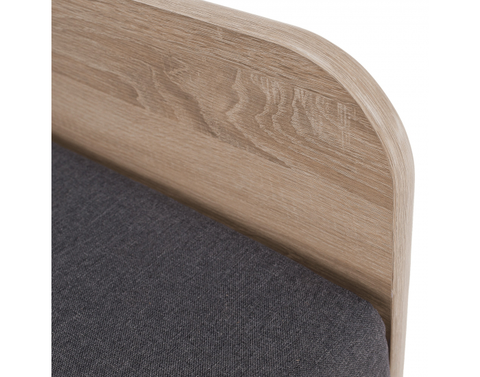 Jednolôžková posteľ (váľanda) s úložným priestorom Pamir - dub sonoma / sivá