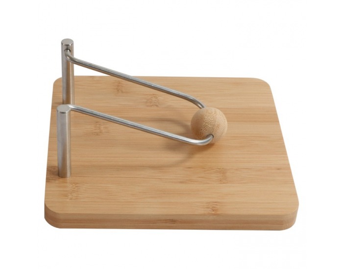 Stojan na servítky Papino - hnedá / strieborná