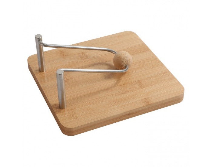 Stojan na servítky Papino - hnedá / strieborná