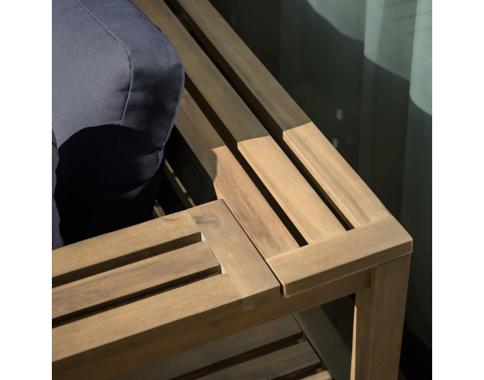 Záhradný nábytok Parag - hnedá / tmavosivá