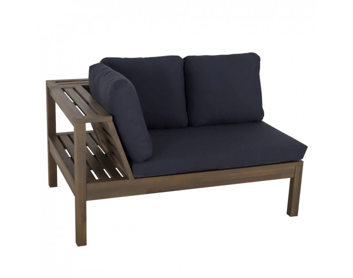 Záhradný nábytok Parag - hnedá / tmavosivá