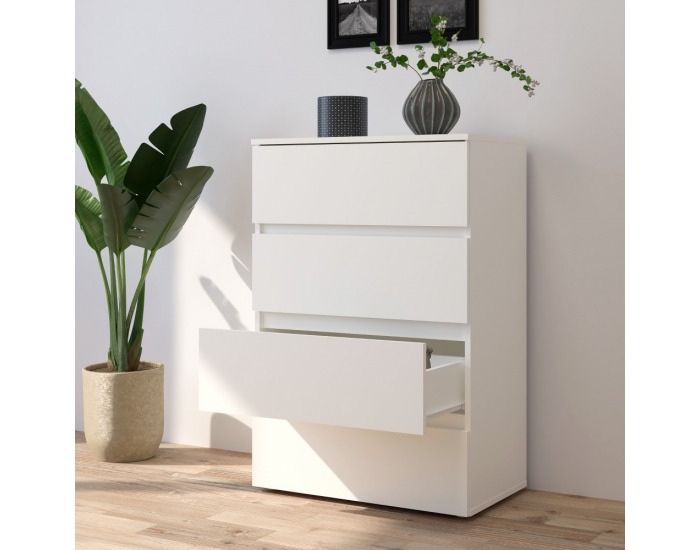 Zásuvková komoda Parmad - biela