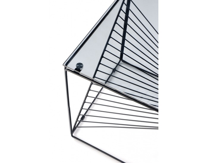 Konferenčný stolík Pato - dymová / čierna