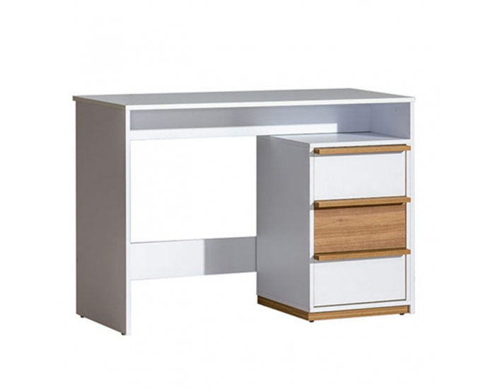 PC stôl Knox E14 - biela / orech select