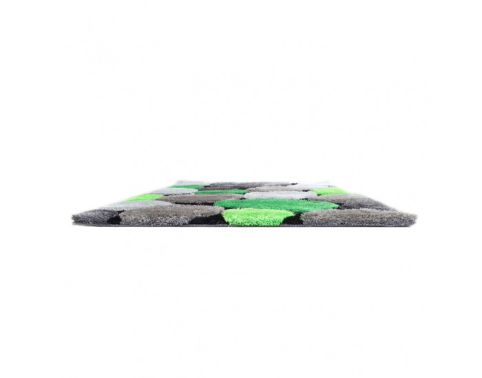 Koberec Pebble Typ 1 140x200 cm - zelená / sivá / čierna