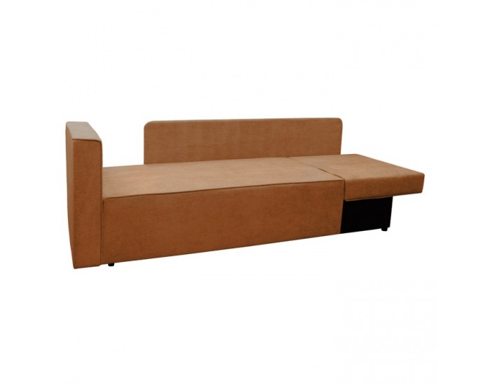 Rozkladacia pohovka s úložným priestorom Pegy - terakota