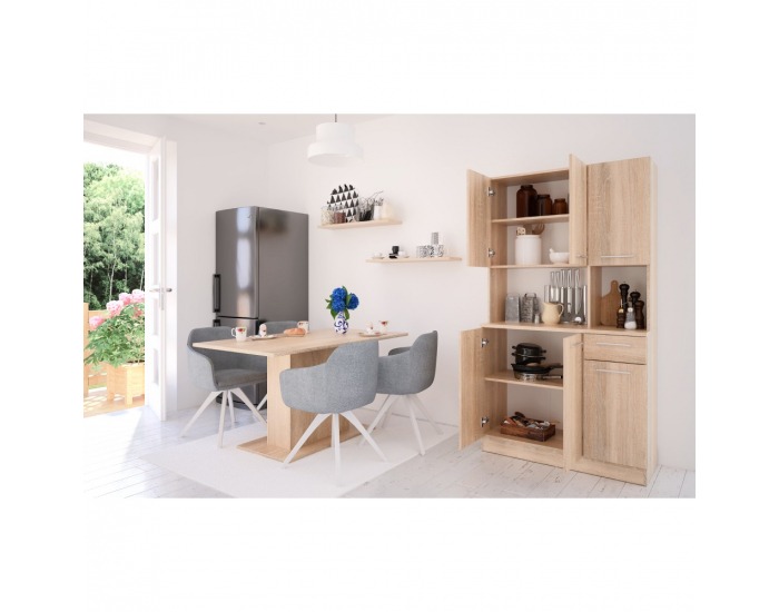 Šesťdverový kredenc Pelion New - dub sonoma