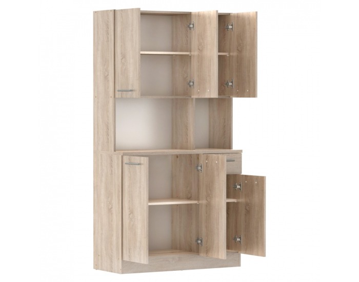 Šesťdverový kredenc Pelion New - dub sonoma