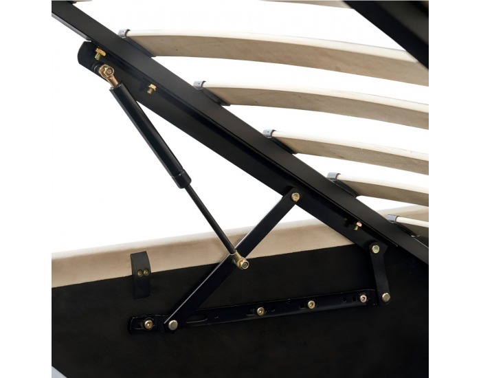 Čalúnená manželská posteľ s roštom Penelope 180 - tmavosivá (Velvet)