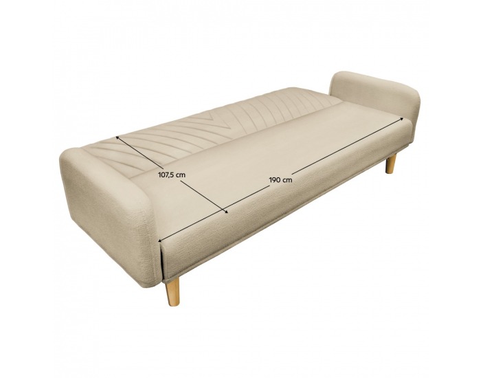 Rozkladacia pohovka Permol - béžová