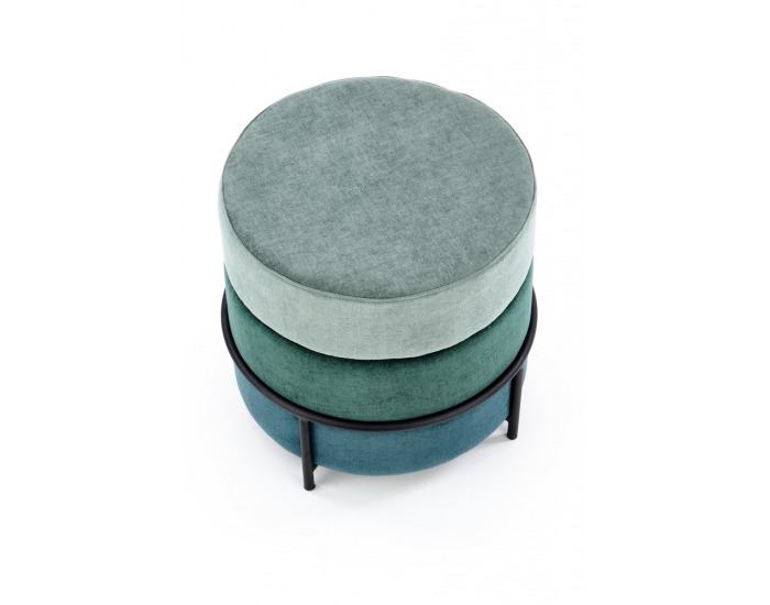 Taburetka Picolo - zelená / čierna