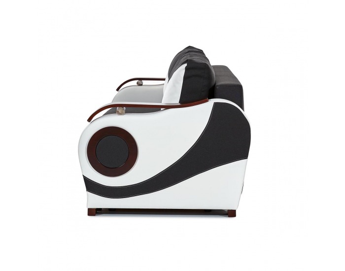 Kreslo Pietro 1F - čierna / biela