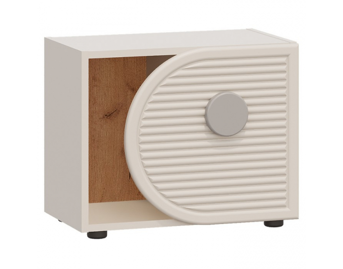 Horizontálny regál Piga 1D - kašmír / dub craft zlatý / sivá