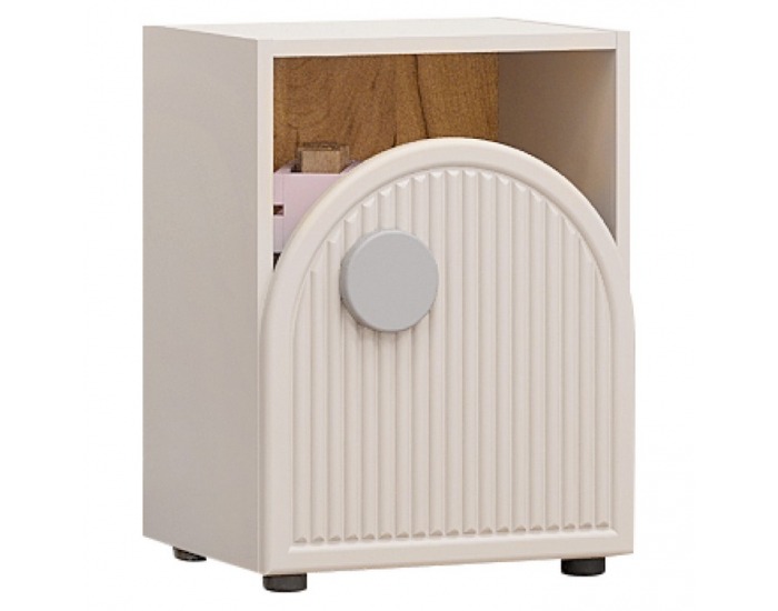 Vertikálny regál Piga 1D - kašmír / dub craft zlatý / sivá