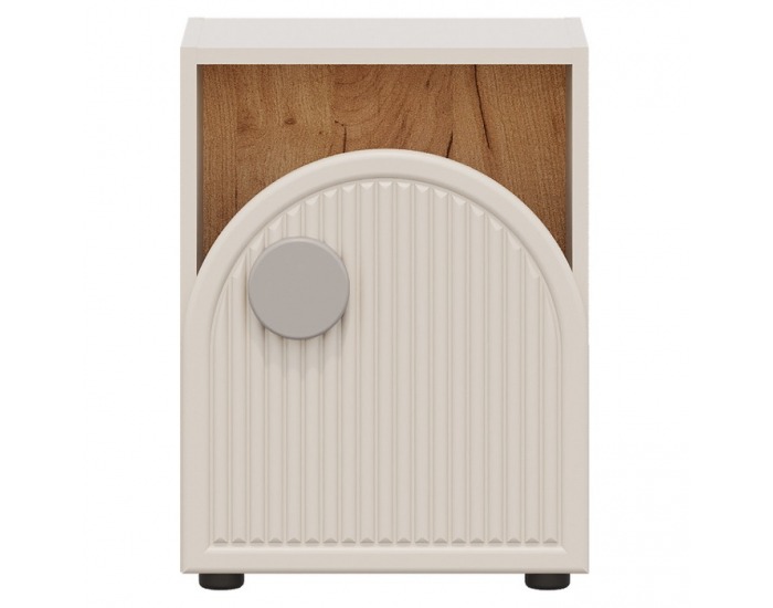 Vertikálny regál Piga 1D - kašmír / dub craft zlatý / sivá