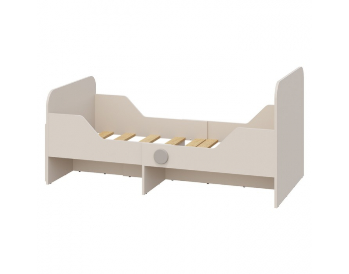 Detská postieľka s nastaviteľnou dĺžkou Piga - kašmír / sivá