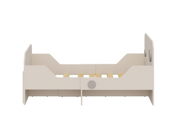 Detská postieľka s nastaviteľnou dĺžkou Piga - kašmír / sivá