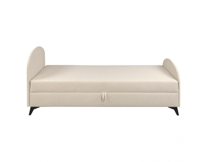 Čalúnená jednolôžková posteľ (váľanda) Pigo - béžová