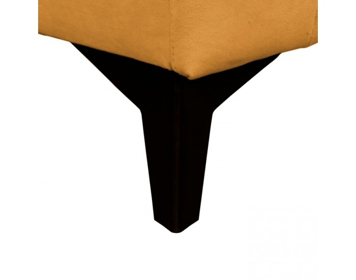 Čalúnená jednolôžková posteľ (váľanda) Pigo - horčicová