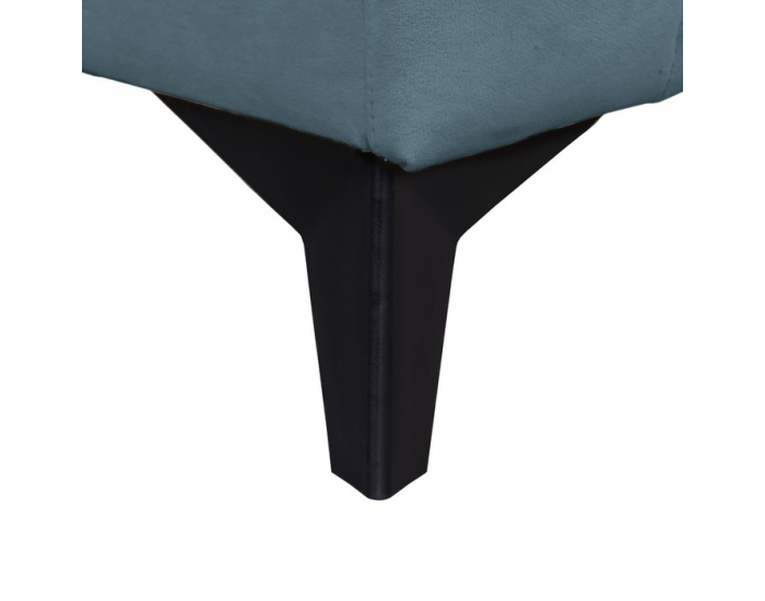 Čalúnená jednolôžková posteľ (váľanda) Pigo - modrá