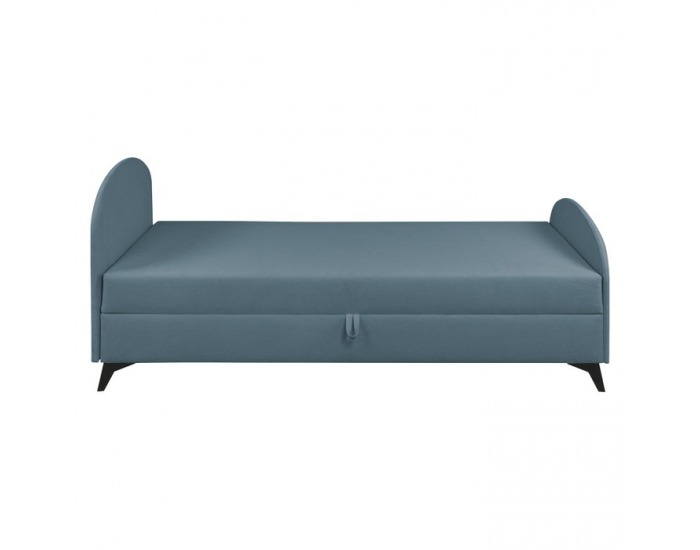 Čalúnená jednolôžková posteľ (váľanda) Pigo - modrá