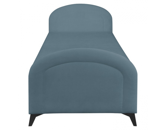 Čalúnená jednolôžková posteľ (váľanda) Pigo - modrá