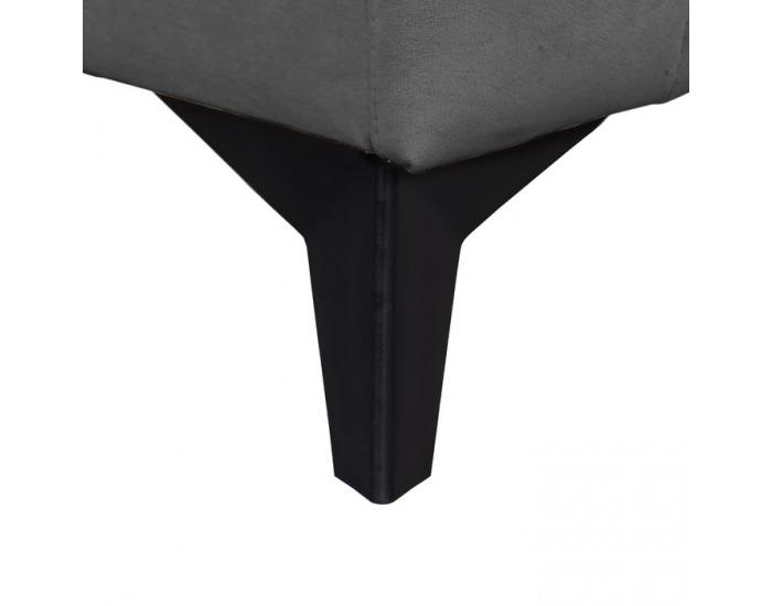 Čalúnená jednolôžková posteľ (váľanda) Pigo - sivá