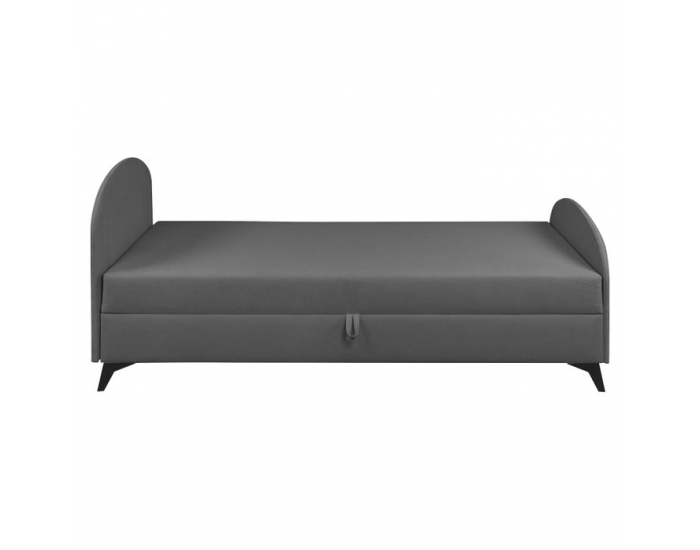 Čalúnená jednolôžková posteľ (váľanda) Pigo - sivá