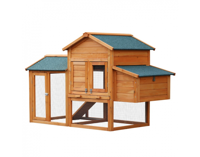 Kurník pre sliepky Pipon - hnedá / zelená