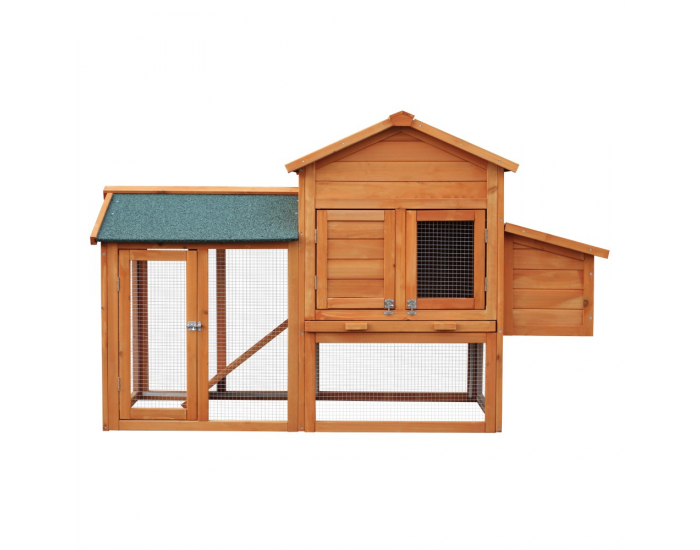 Kurník pre sliepky Pipon - hnedá / zelená