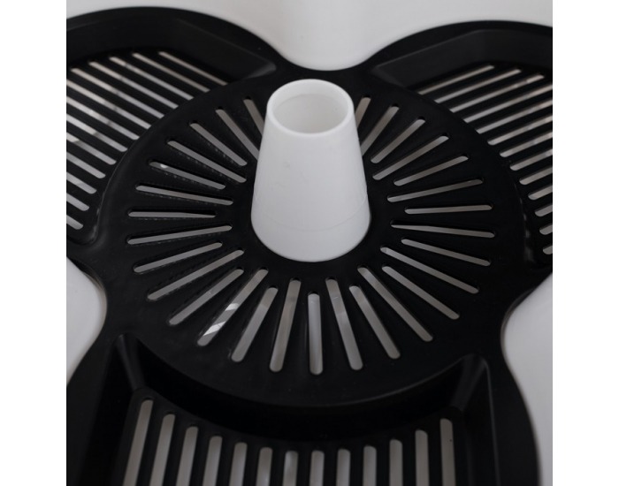 Kaskádový stohovateľný kvetináč (6 ks) Pixelt - biela