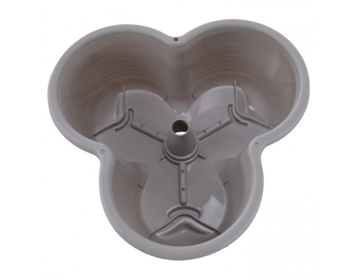 Kaskádový stohovateľný kvetináč (6 ks) Pixelt - sivá