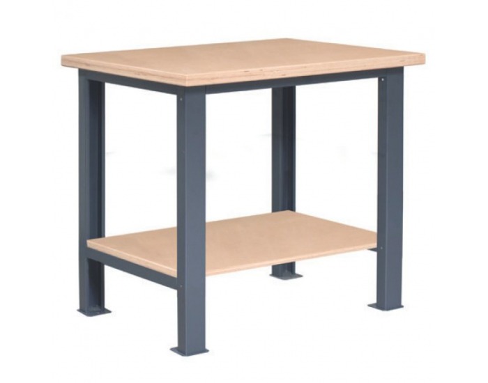 Pracovný stôl s jednou policou PL01L/PL760 - grafit
