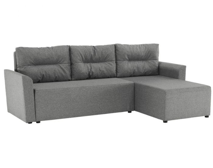 Rohová sedačka s rozkladom a úložným priestorom Play L/P - sivá