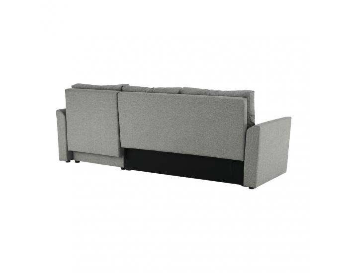 Rohová sedačka s rozkladom a úložným priestorom Play L/P - sivá