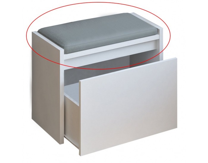 Podsedák k lavici Bergi - sivá