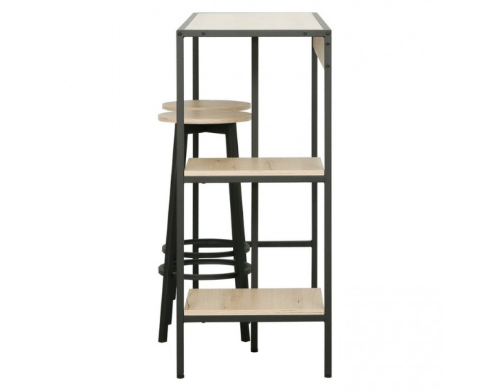 Barový set Pohos 1+2 - dub / čierna