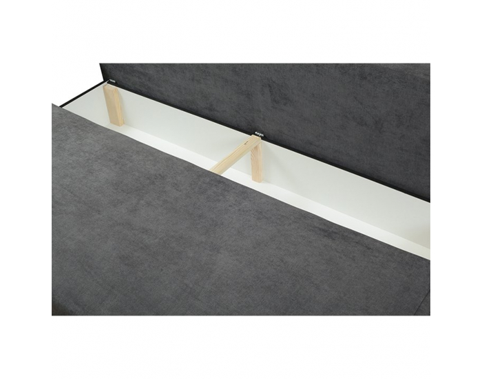 Rozkladacia pohovka s úložným priestorom Tabir - sivá / zelená