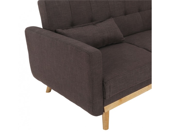 Rozkladacia pohovka Arkadia - hnedá / prírodná