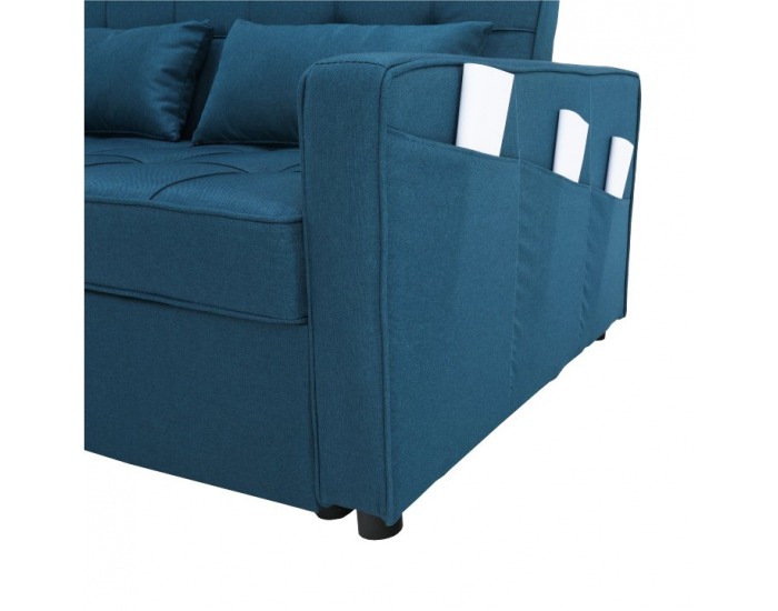 Rozkladacia pohovka Frenka Big Bed - tyrkysová