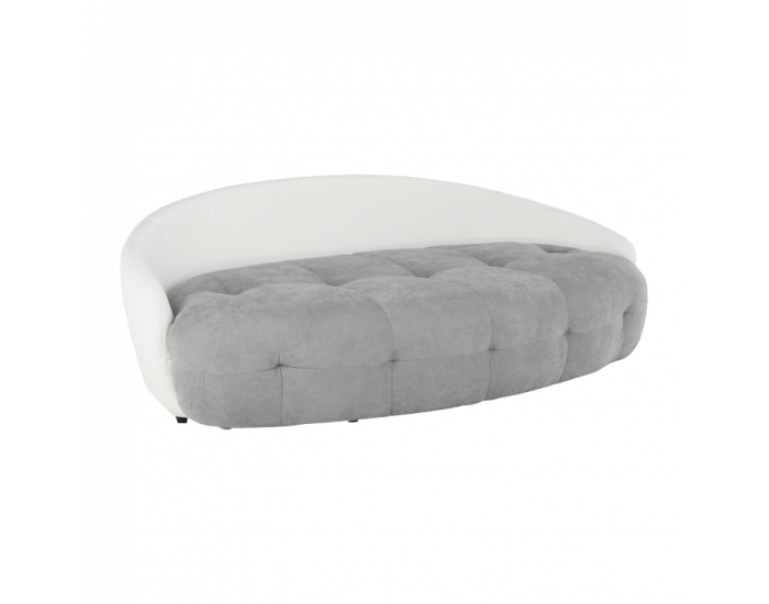 Pohovka Vildan - sivá / biela / tyrkysová