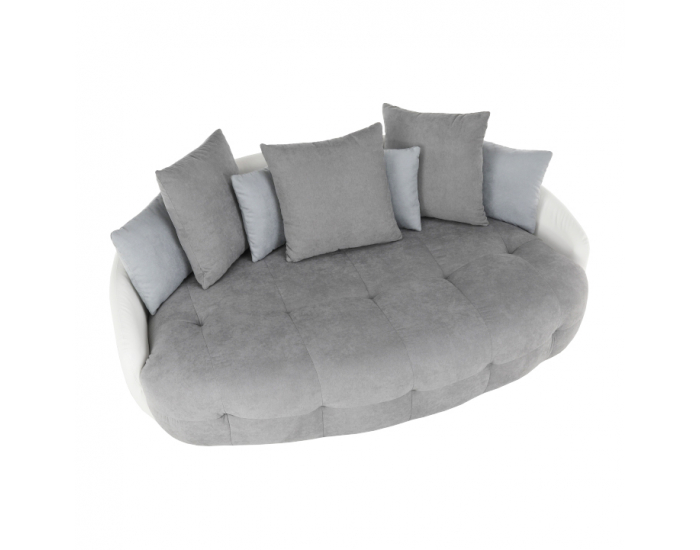 Pohovka Vildan - sivá / biela